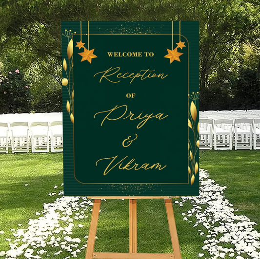Wedding Ceremony Theme Party Welcome Board