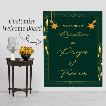 Wedding Ceremony Theme Party Welcome Board