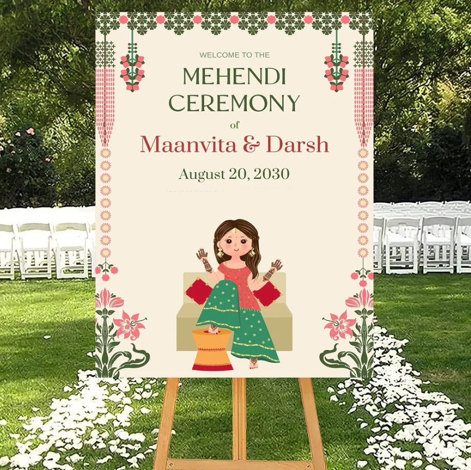 Wedding Ceremony Theme Party Welcome Board