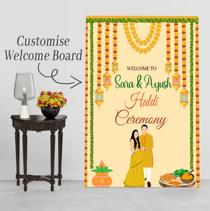 Wedding Ceremony Theme Party Welcome Board