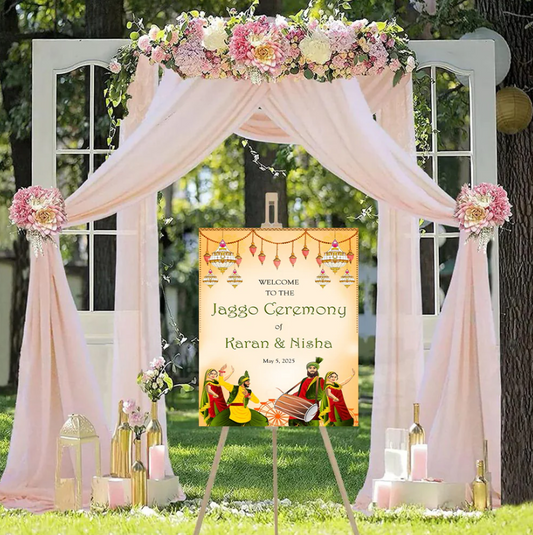 Wedding Ceremony Theme Party Welcome Board