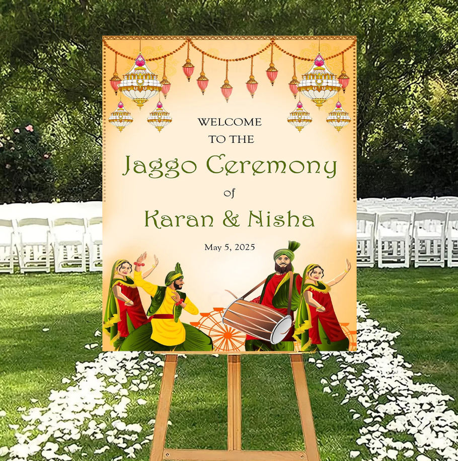 Wedding Ceremony Theme Party Welcome Board
