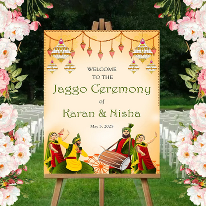 Wedding Ceremony Theme Party Welcome Board