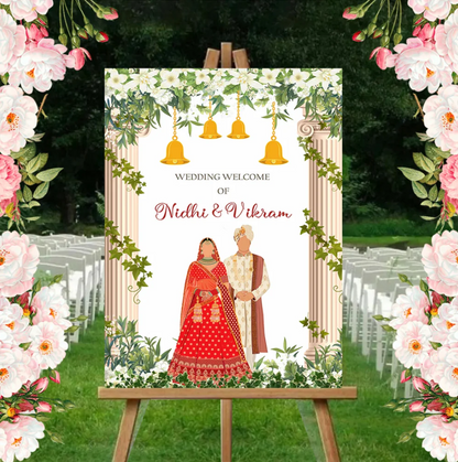 Wedding Ceremony Theme Party Welcome Board