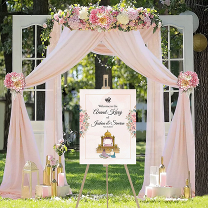 Wedding Ceremony Theme Party Welcome Board