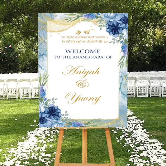 Wedding Ceremony Theme Party Welcome Board