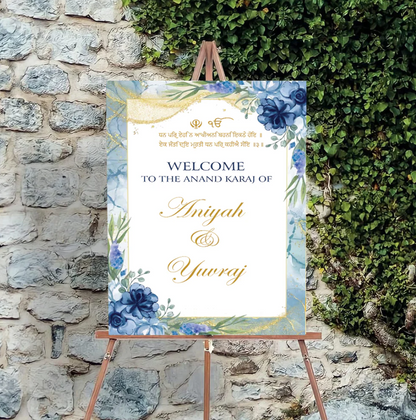 Wedding Ceremony Theme Party Welcome Board