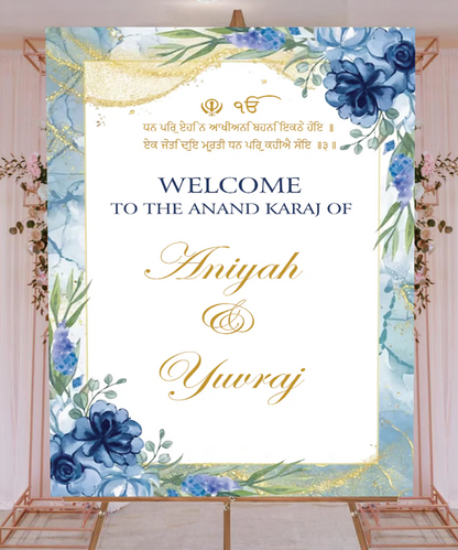 Wedding Ceremony Theme Party Welcome Board