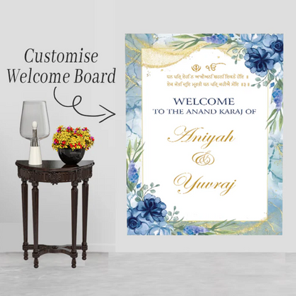 Wedding Ceremony Theme Party Welcome Board