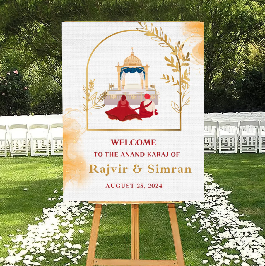 Wedding Ceremony Theme Party Welcome Board