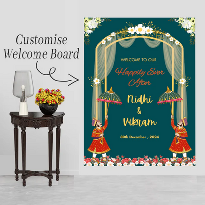 Wedding Ceremony Theme Party Welcome Board