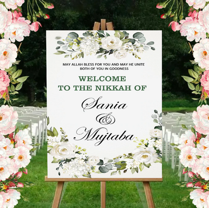 Wedding Ceremony Theme Party Welcome Board