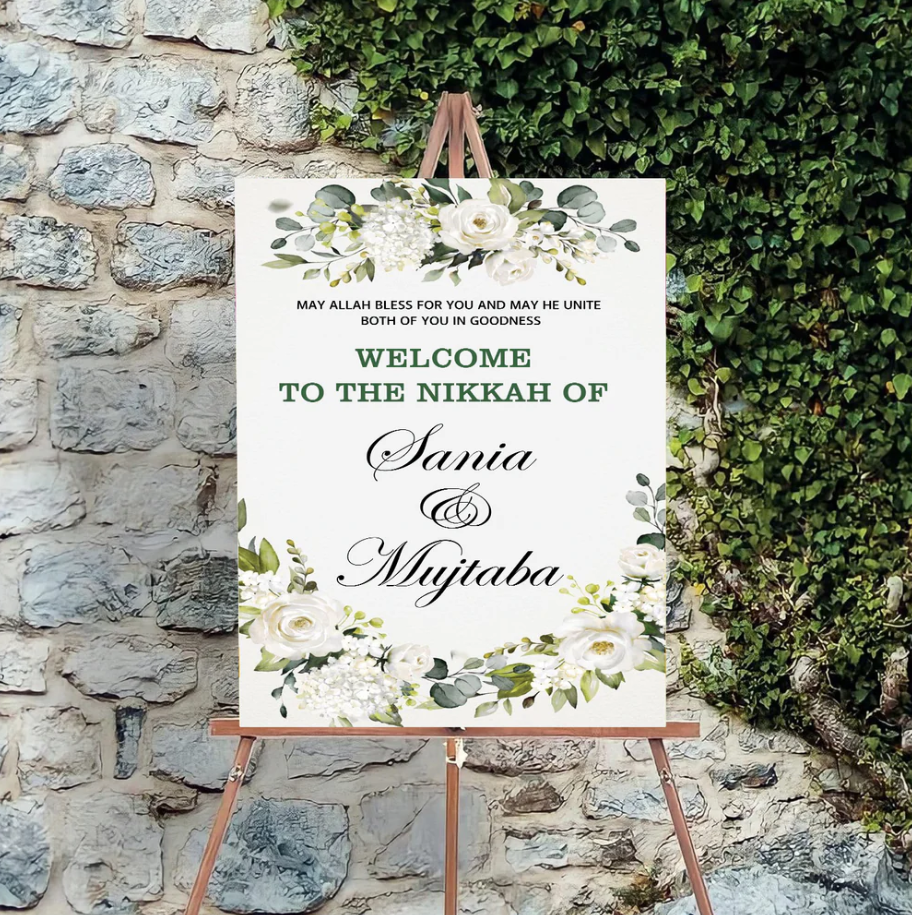Wedding Ceremony Theme Party Welcome Board
