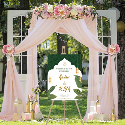 Wedding Ceremony Theme Party Welcome Board