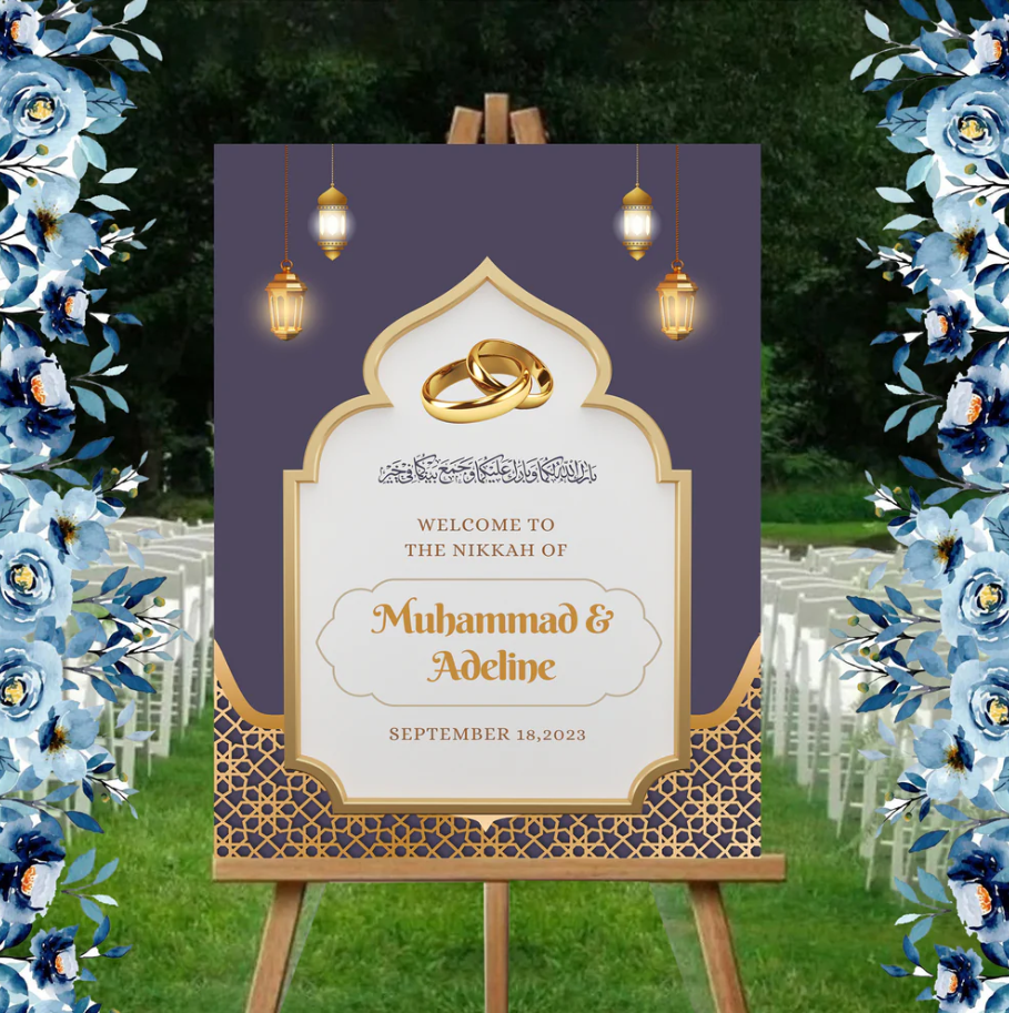 Wedding Ceremony Theme Party Welcome Board