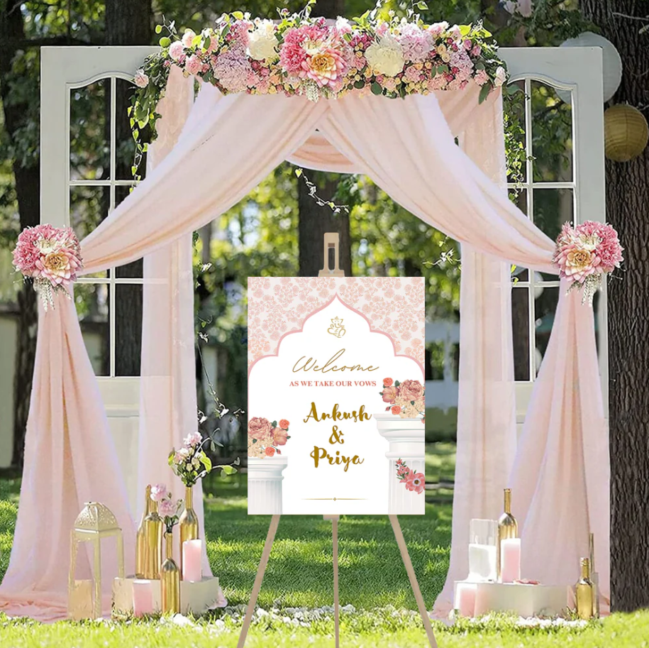 Wedding Ceremony Theme Party Welcome Board