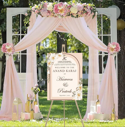Wedding Ceremony Theme Party Welcome Board