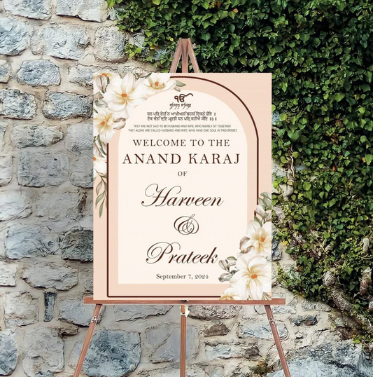 Wedding Ceremony Theme Party Welcome Board