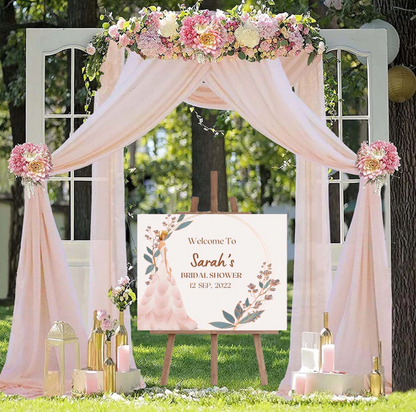 Wedding Ceremony Theme Party Welcome Board