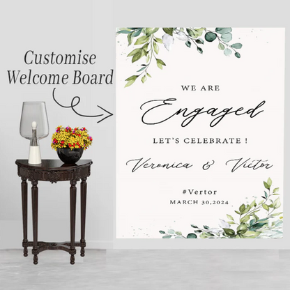 Wedding Ceremony Theme Party Welcome Board