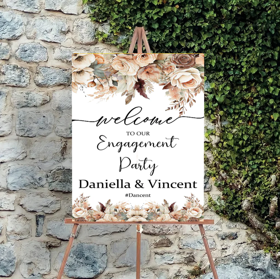 Wedding Ceremony Theme Party Welcome Board