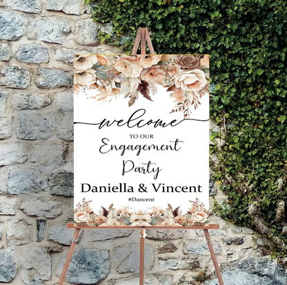 Wedding Ceremony Theme Party Welcome Board