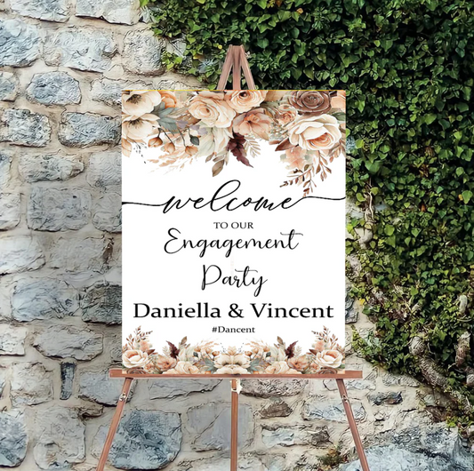 Wedding Ceremony Theme Party Welcome Board