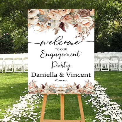 Wedding Ceremony Theme Party Welcome Board