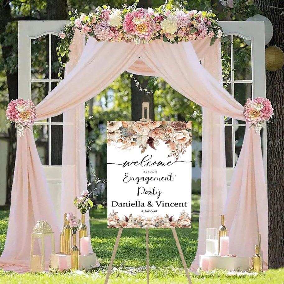Wedding Ceremony Theme Party Welcome Board