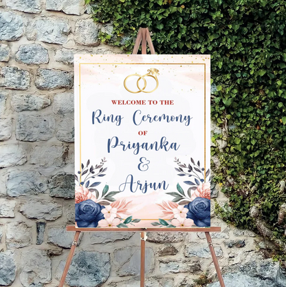 Wedding Ceremony Theme Party Welcome Board