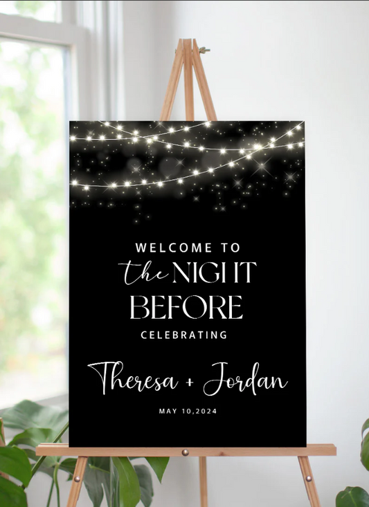 Wedding Ceremony Theme Party Welcome Board