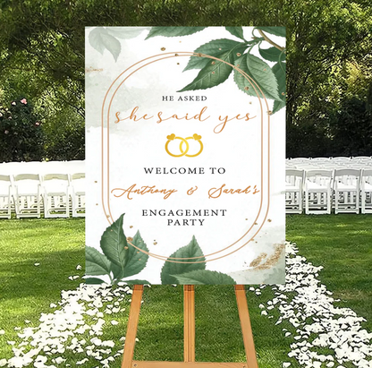 Wedding Ceremony Theme Party Welcome Board