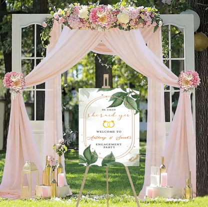 Wedding Ceremony Theme Party Welcome Board