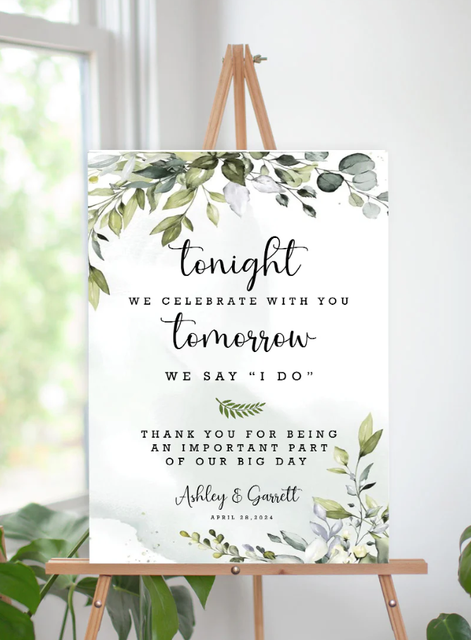 Wedding Ceremony Theme Party Welcome Board
