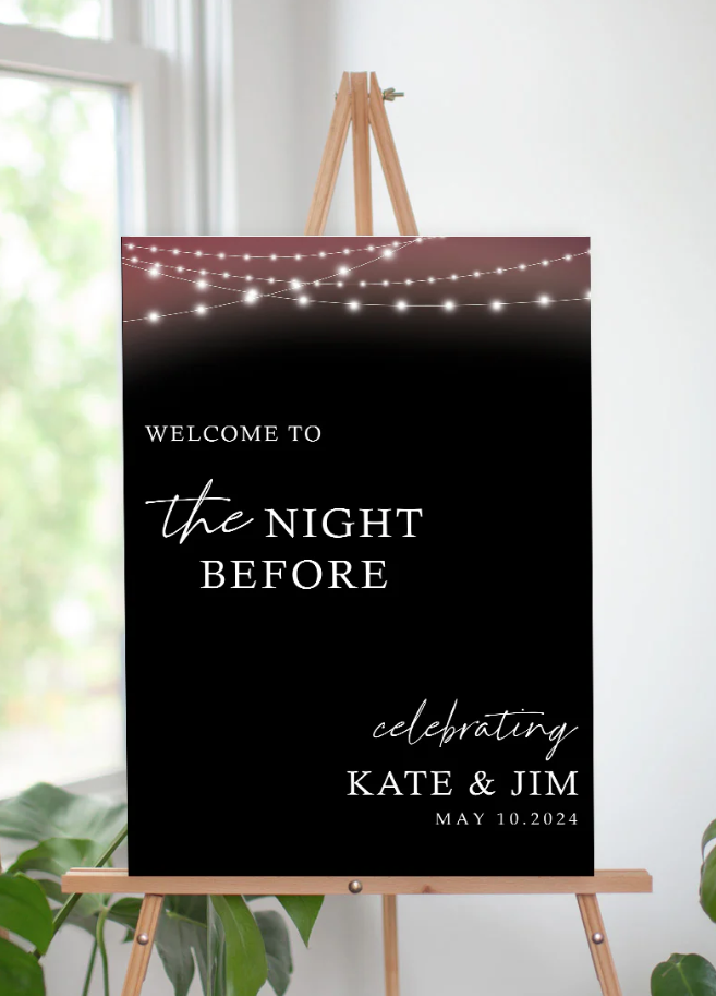 Wedding Ceremony Theme Party Welcome Board