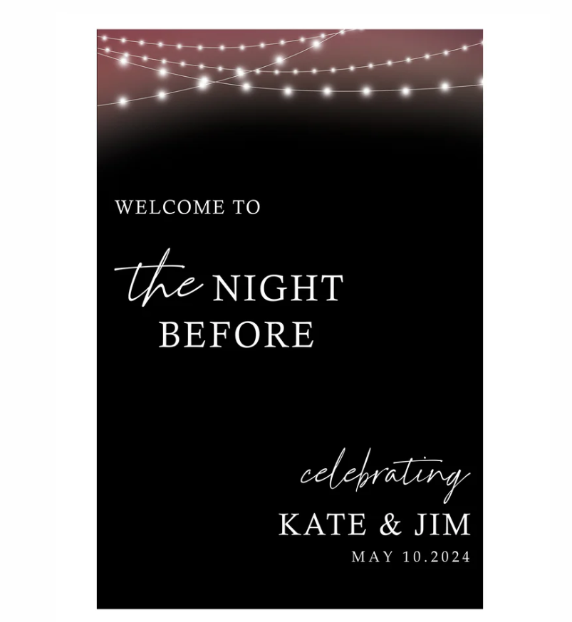 Wedding Ceremony Theme Party Welcome Board