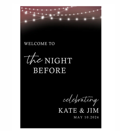 Wedding Ceremony Theme Party Welcome Board