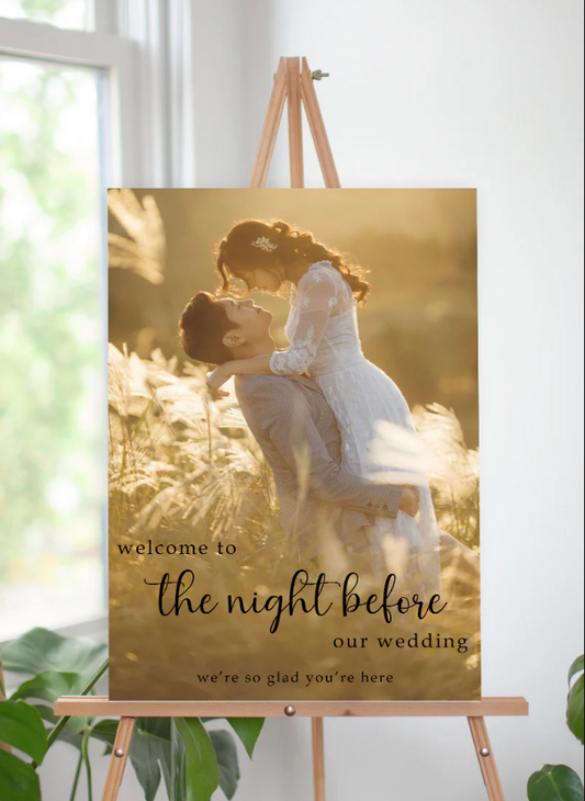 Wedding Ceremony Theme Party Welcome Board