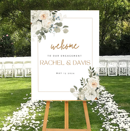 Wedding Ceremony Theme Party Welcome Board