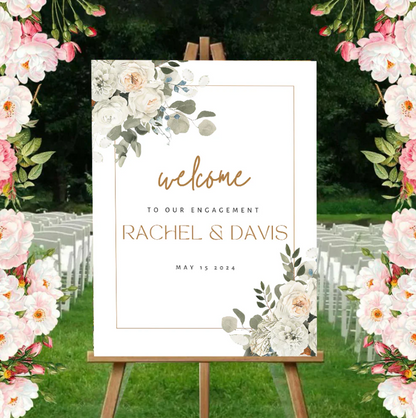 Wedding Ceremony Theme Party Welcome Board