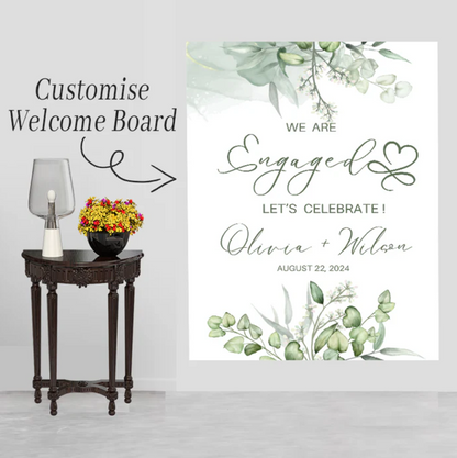 Wedding Ceremony Theme Party Welcome Board
