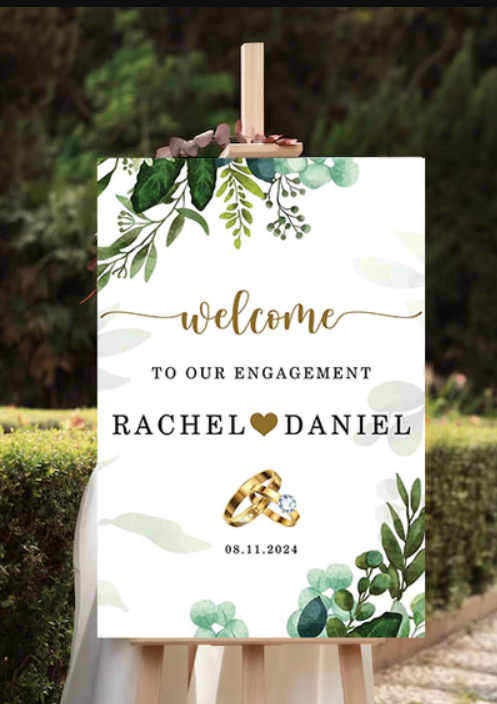 Wedding Ceremony Theme Party Welcome Board