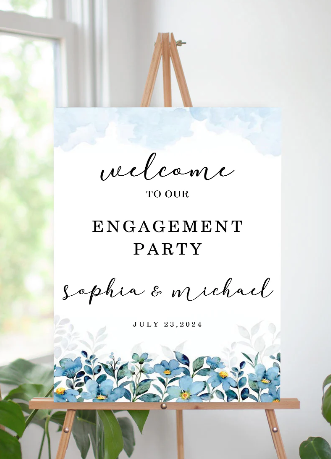 Wedding Ceremony Theme Party Welcome Board
