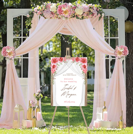 Wedding Ceremony Theme Party Welcome Board