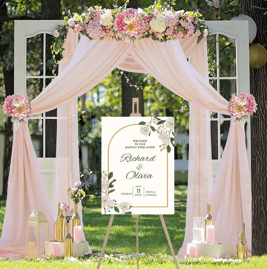 Wedding Ceremony Theme Party Welcome Board