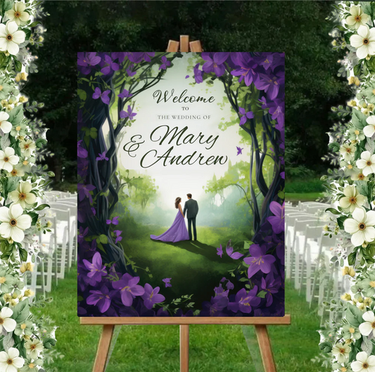 Wedding Ceremony Theme Party Welcome Board
