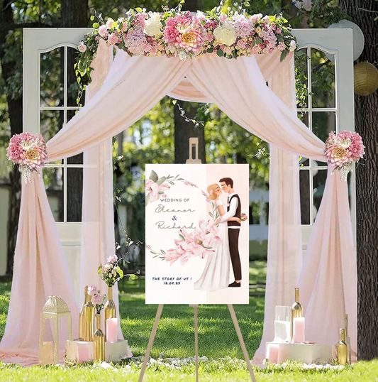 Wedding Ceremony Theme Party Welcome Board