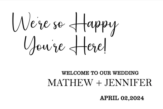 Wedding Ceremony Theme Party Welcome Board