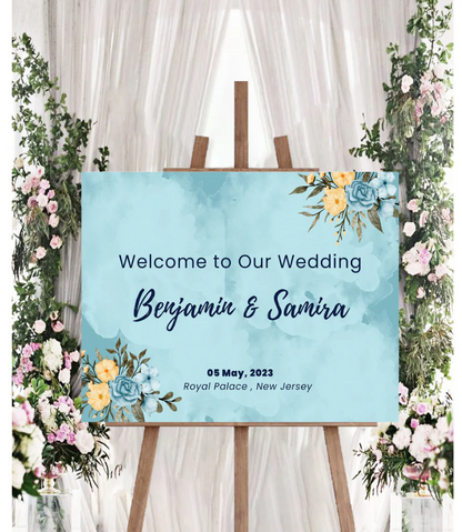 Wedding Ceremony Theme Party Welcome Board