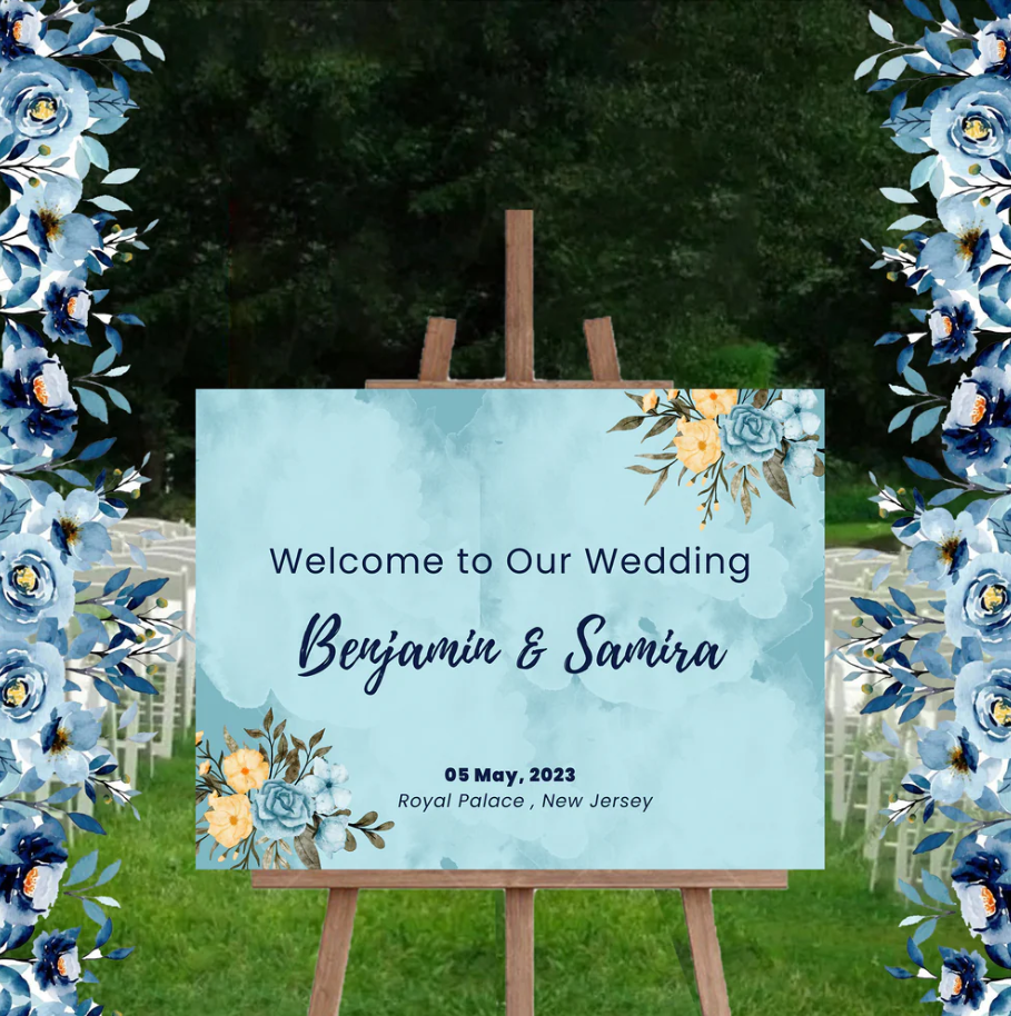 Wedding Ceremony Theme Party Welcome Board